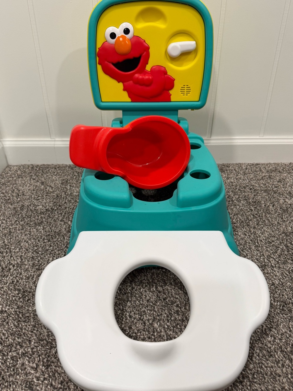 Sesame Street Elmo Teal, White and Yellow Training Potty - Picture 2 of 2